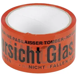 6x Klebeband, Vorsicht Glas (55 mm)