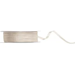 Satin Geschenkband cremeweiß 50m 3mm breit