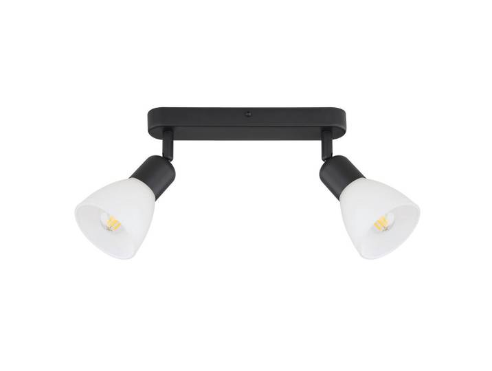 Strahler, Schwarz, Glas, 10x4.2x46.5 cm, Lampen & Leuchten, Innenbeleuchtung, Spots & Strahler, Deckenspots