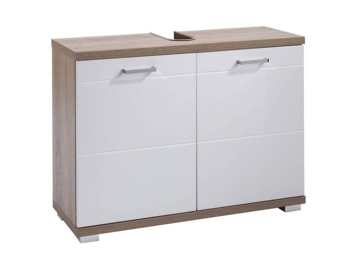 Waschbeckenunterschrank Nebraska B: 80cm Weiß