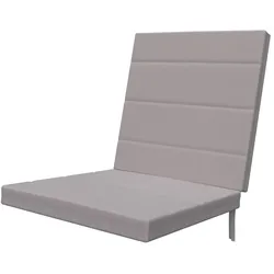 sun garden Sesselauflage  York ¦ grau ¦ Maße (cm): B: 46 H: 4