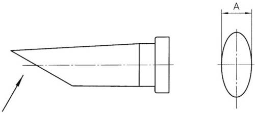 Weller LT-BB Lötspitze Rundform, lang, abgeschrägt Spitzen-Größe 2.4mm Inhalt 1St.
