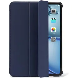 Decoded Textured Sillicon Slim Cover Apple iPad Air 13 (2024) Navy Peony (Apple iPad Air 13 2024), Tablet Hülle, Blau