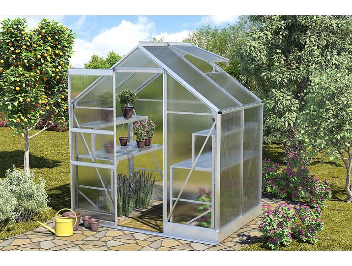 Vitavia Gewächshaus Apollo 2500 Silber 2 × 1.4 × 1.4 m