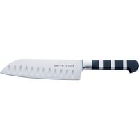 Serie 1905 Santoku Kullenschliff, 18cm, Messer schwarz/silber