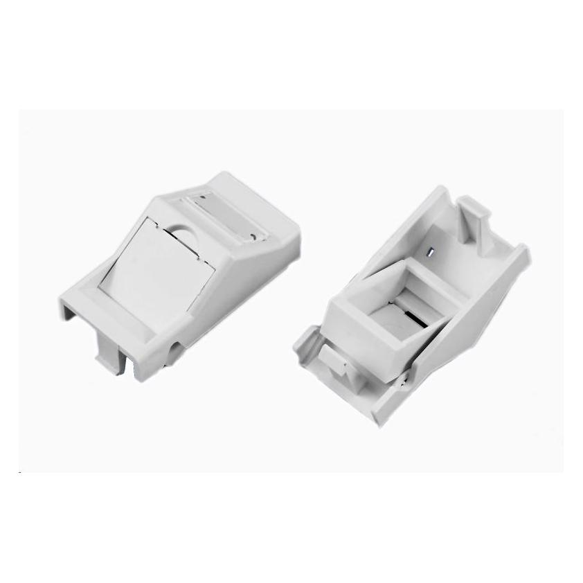 LEXI-Net Modul neosazený 1x RJ45, 22,5x45 mm s prachovkou úhlový (Gehäuse) (KEYMOD22,5x45-A)