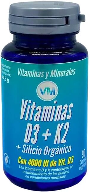 Ynsadiet Vitaminas D3+K2 + Silício Orgânico 90 VCaps