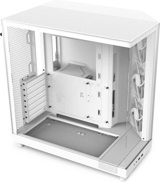 Famanu Mid-Tower PC Gehäuse mit Panoramaglas und effizienter Luftzirkulation - Schwarz
