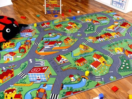 Snapstyle Kinderspel Vloerkleed Little Village Straattapijt voor de Kinderkamer