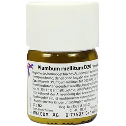 WELEDA PLUMBUM MELLITUM D 20 Trituration 50 g Trituration