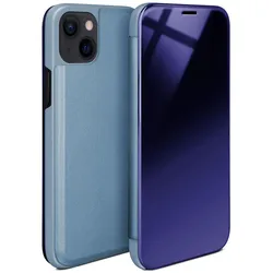 moex Clear View Cover für iPhone 13 – Spiegelnde klapp Hülle in Hochglanz Optik – Void Case