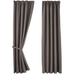 VORHANG 2ER SET NEWYORK HxB 225x295 cm Taupe