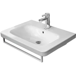 Duravit DuraStyle Handtuchhalter 0031051000, chrom 589mm, Quadratrohr 14 mm, für Waschtisch 232065
