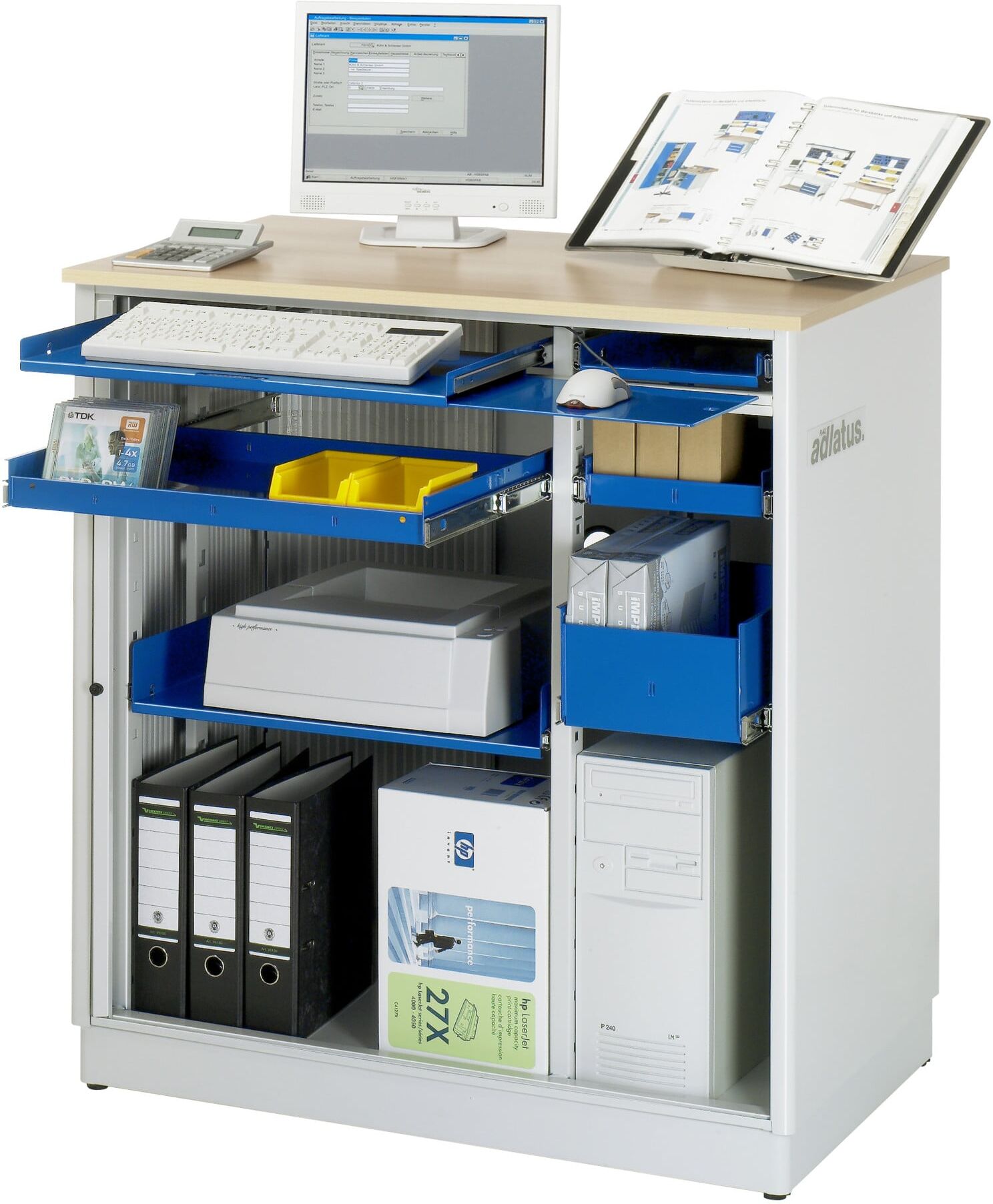 Rau Computer-Station stationär 26BxTxH 1030x660x1100mm (07-2600.11)
