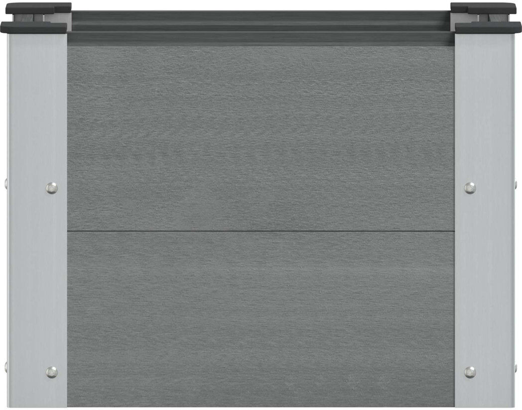 Dakota Fields Outdoor Planter Box Grey 36cm H x 50cm W x 30cm D