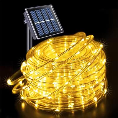 Uplift Treasures Solar Tube Rope String Lights For Outdoor Decor warm 7 M 50 Leds