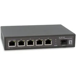 LevelOne Switch 6x GE GEP-0625 2.5GbE 57W 8xPoE+ sw (6 Ports), Netzwerk Switch, Schwarz
