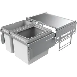 Naber Abfallsammler Cox® Base 360 R/600-2 H 360 mm hellgrau, 8012406