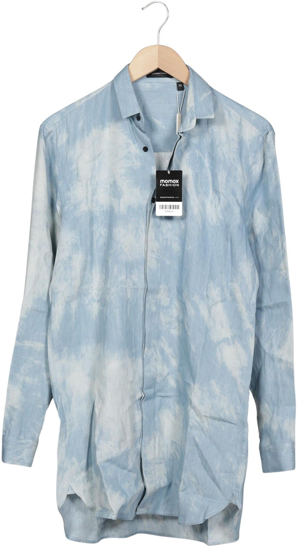 Unconditional Herren Hemd, Hellblau, Gr. XS, Baumwolle - Second Hand