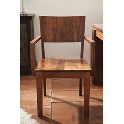 Stuhl Sheesham 50,5x48,5x90 braun lackiert METRO LIFE