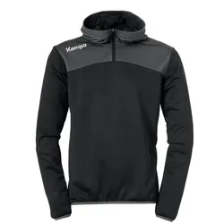Kempa Emotion 2.0 1/4-Zip Hoodie schwarz/anthrazit 4XL