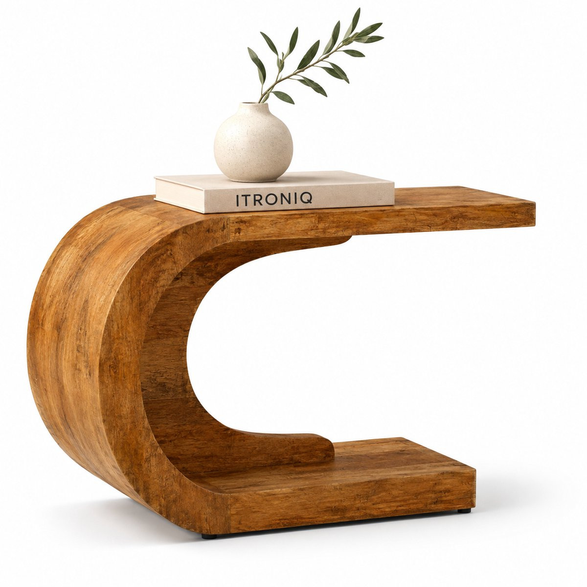ITRONIQ Console Tafel 110 cm - Moderne Design Haltafel in Houtkleur voor Woonkamer en Gang
