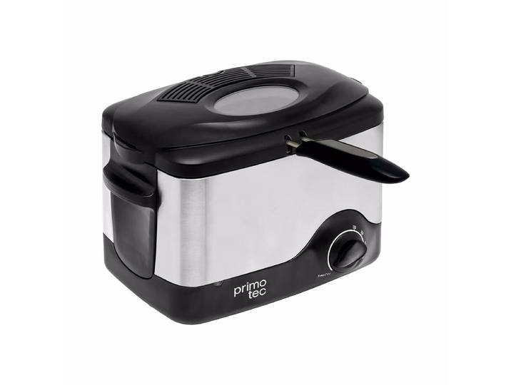Primotec Fry Power Mini Fritteuse – Airfryer - Friteuse – schwarz / grau