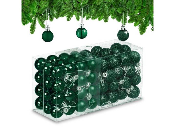 Relaxdays Weihnachtskugeln im 96er Set