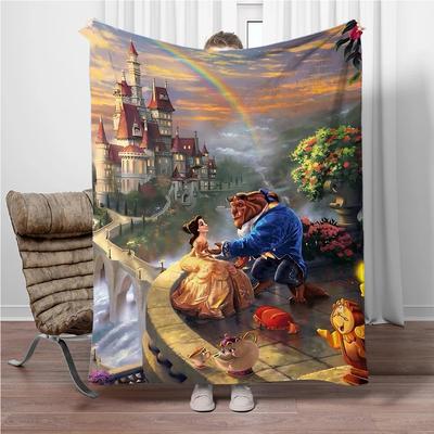Shop Station Beauty And The Beast Flannel Throw Blanket Soft Fleece Cozy Couch & Bed Blanket 7 27x39in
