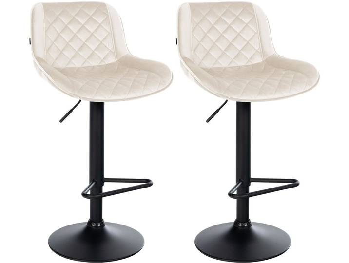 CLP Barhocker Kasson (Set, 2 St., 2er), mit stabilen Metallgestell