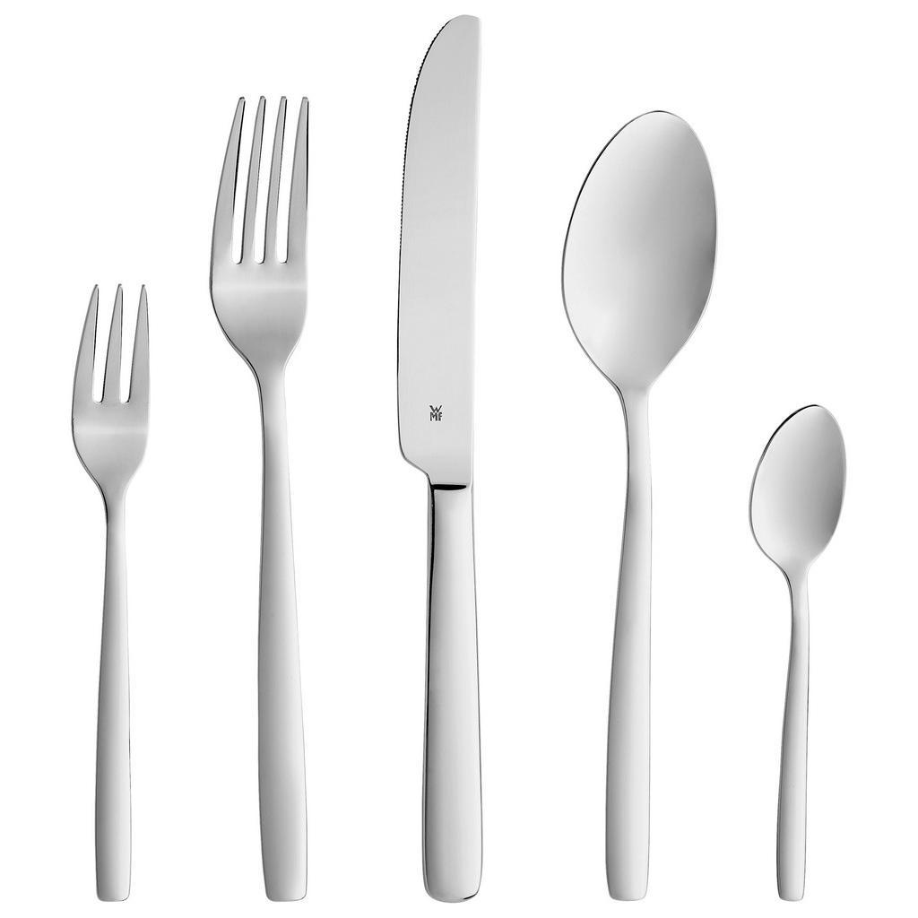WMF Besteck-Set , Edelstahlfarben , Metall , 30-teilig , rostfrei , Besteck, Besteck-Sets