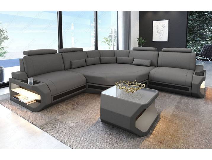 Mini Stoff Ecksofa Asti L-Form