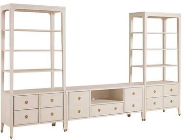 Callista 3-Piece Media Console - Whitewash - Ballard Designs