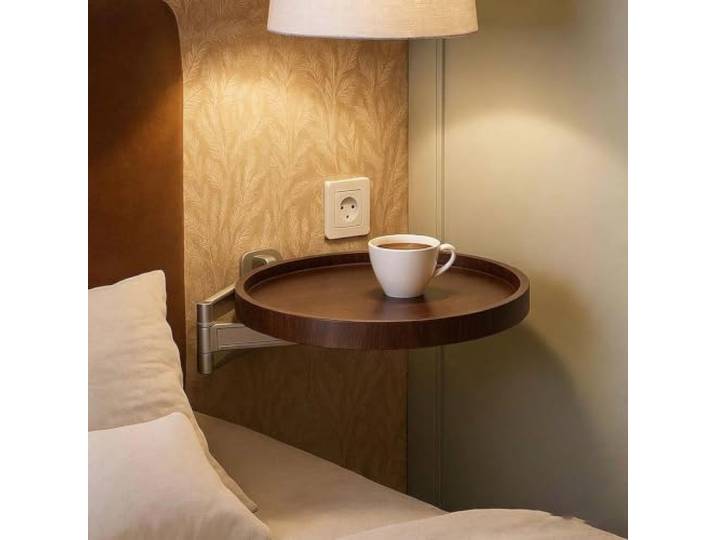 HGYNBCP An der Wand montierter Klapptisch, runder ausziehbarer Couchtisch, platzsparend(001)