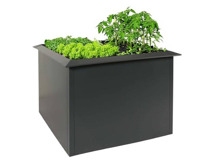 Mendler Hochbeet HWC-N24 Schneckenkante 78x110x110cm anthrazit