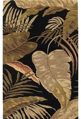 Domani Camila Midnight Tropics Wool Hand-tufted Area Rug