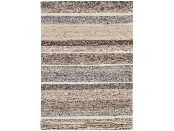 Wollteppich THEKO Ehrwald TK-155 , beige, B:170cm H:12mm L:240cm, Schurwolle, Teppiche, Wollteppich, Wendeteppich, besonders flach, reine Wolle, handgewebt, gestreift