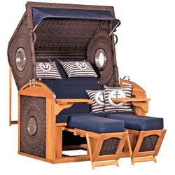 Strandkorb Pure Sailor XL Teak Braun