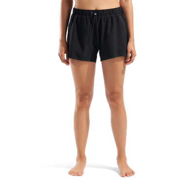 Shorts ARENA "W ARENA EVO SHORT SOLID", Damen, Gr. M, N-Gr, schwarz, Obermaterial: 90% Polyester, 10% Elasthan, Hosen Shorts