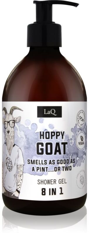 LaQ Goat From Poznaň refreshing shower gel 8-in-1 with hop cone extract 500 ml