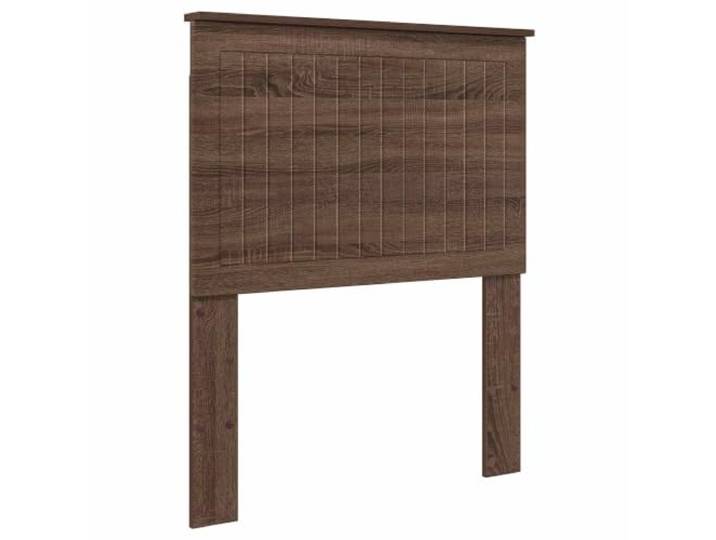 Makastle Kopfteil Braun Eichen-Optik Holzwerkstoff 83x100 cm Rechteckige Form