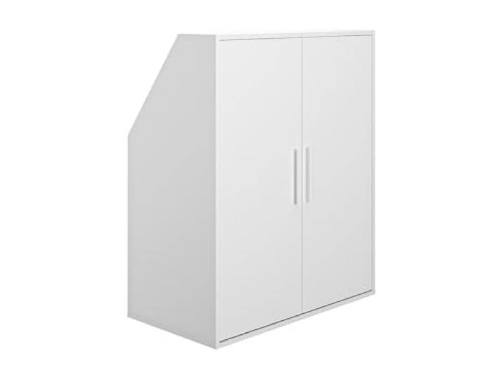 Vente-unique-Schrank unter Dachschräge mit 2 Türen - Weiß - ADEZIO