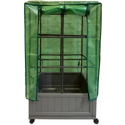 HTI-Living Gewächshaus 60x60x106 cm auf Rollen