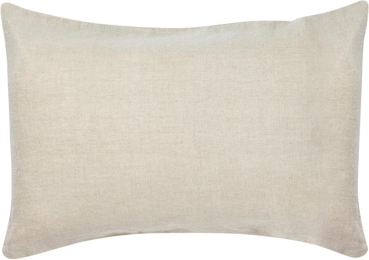 Kussensloop Linnen in Beige met Stonewashed Look - 50 x 75 cm