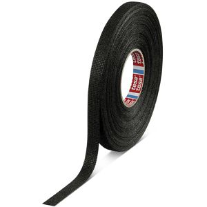 Tesa Gewebeband 51608-00002-00, PET-Vlies, schwarz, 9mm x 25m