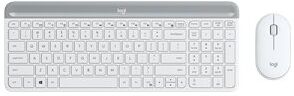 Logitech Mk470 Slim Trådløst Mus/tastatursæt, Hvid