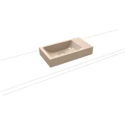 Kaldewei Cono Handwaschbecken 908106003030 55x30cm, ohne Überlauf, ohne Hahnloch, bahamabeige Perl-Effekt