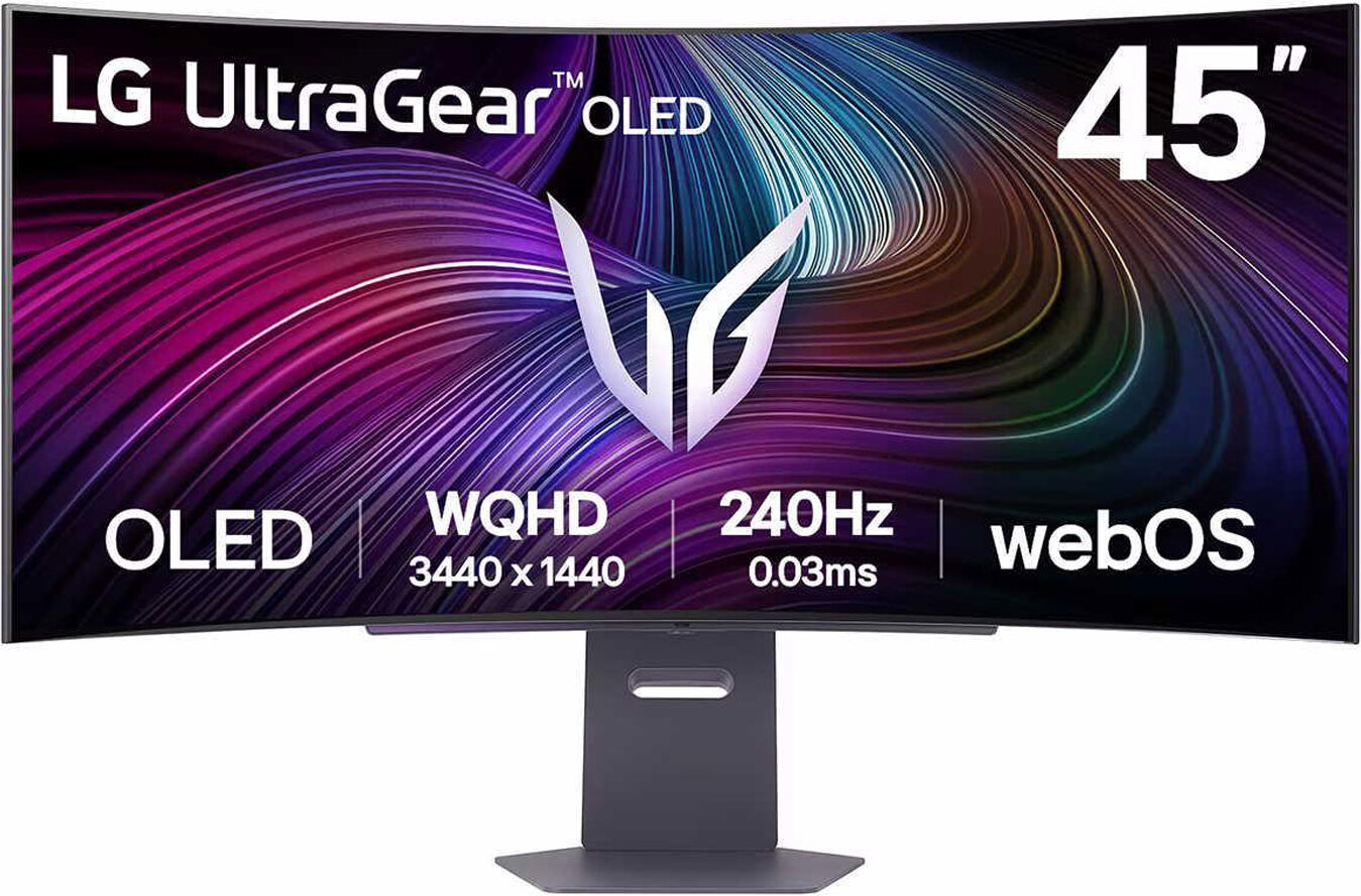 LG 45GX90SA-B, 114,3 cm (45"), 3440 x 1440 Pixel, Wide Quad HD, OLED, 0,03 ms, Schwarz