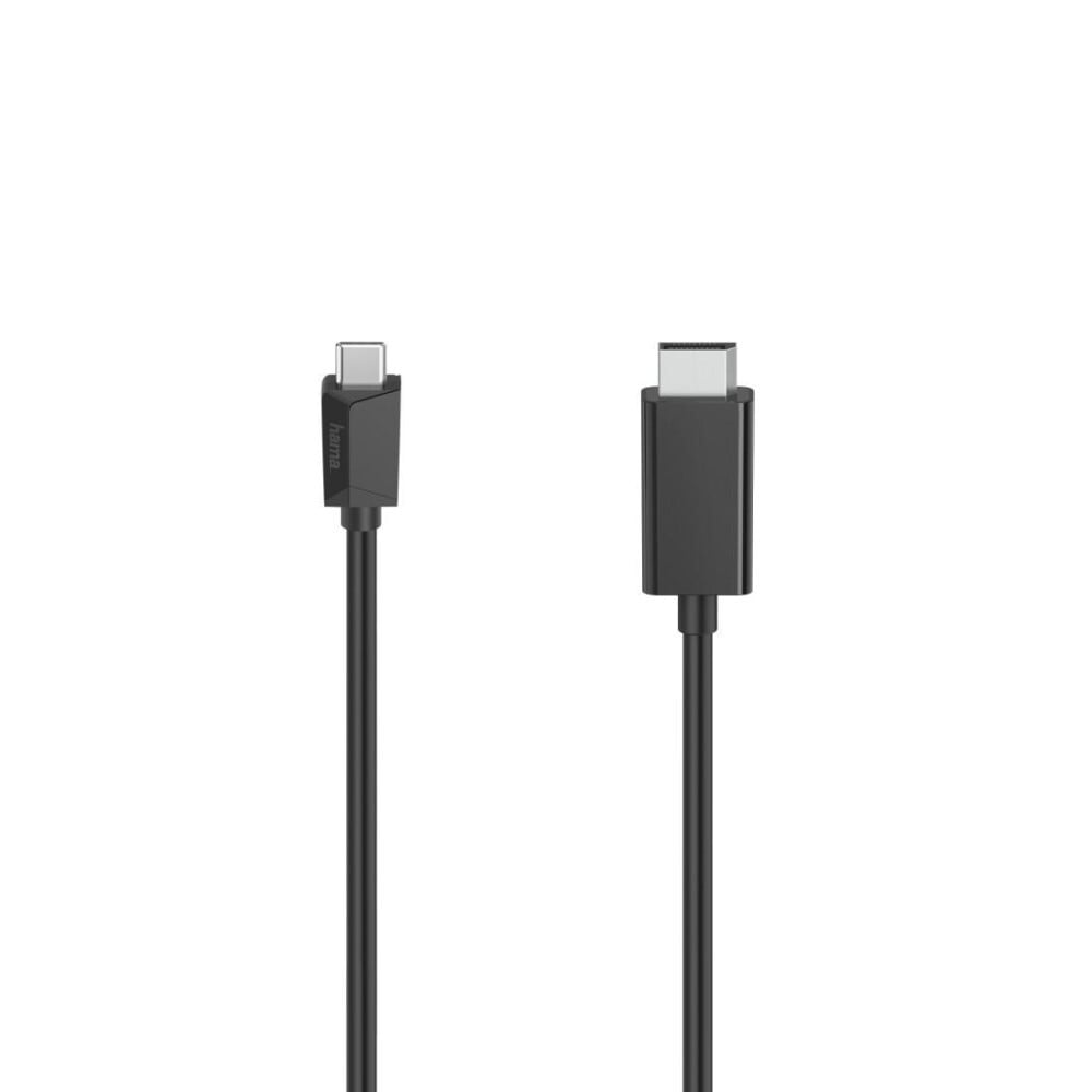 Hama USB-C naar DisplayPort kabel, 1,5 meter, recht, mannelijk naar mannelijk