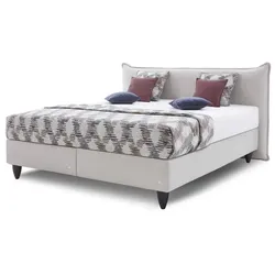 RUF Betten Boxspringbett Sonata 180 x 200 cm Stoff Grau